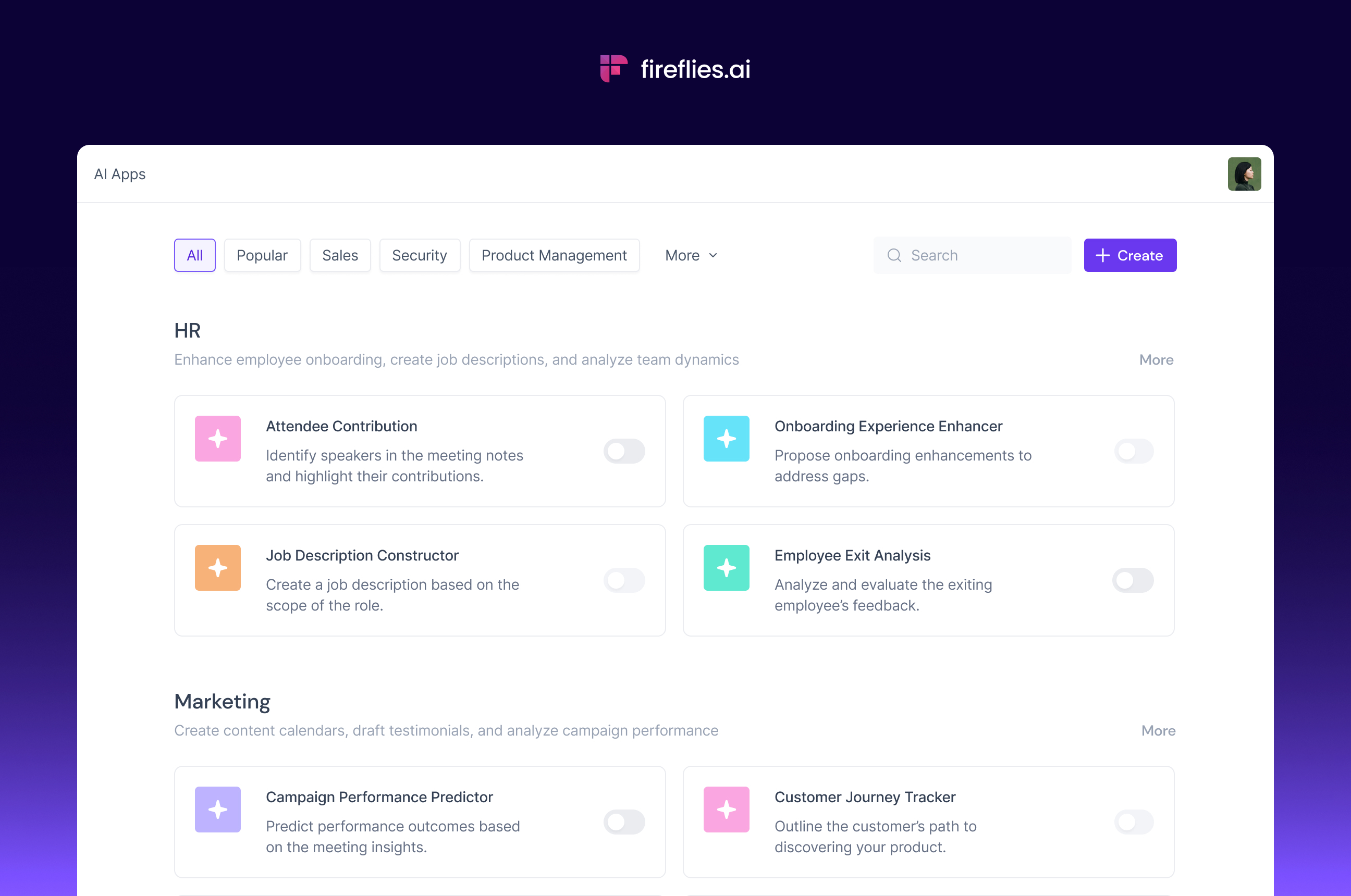 Fireflies AI App