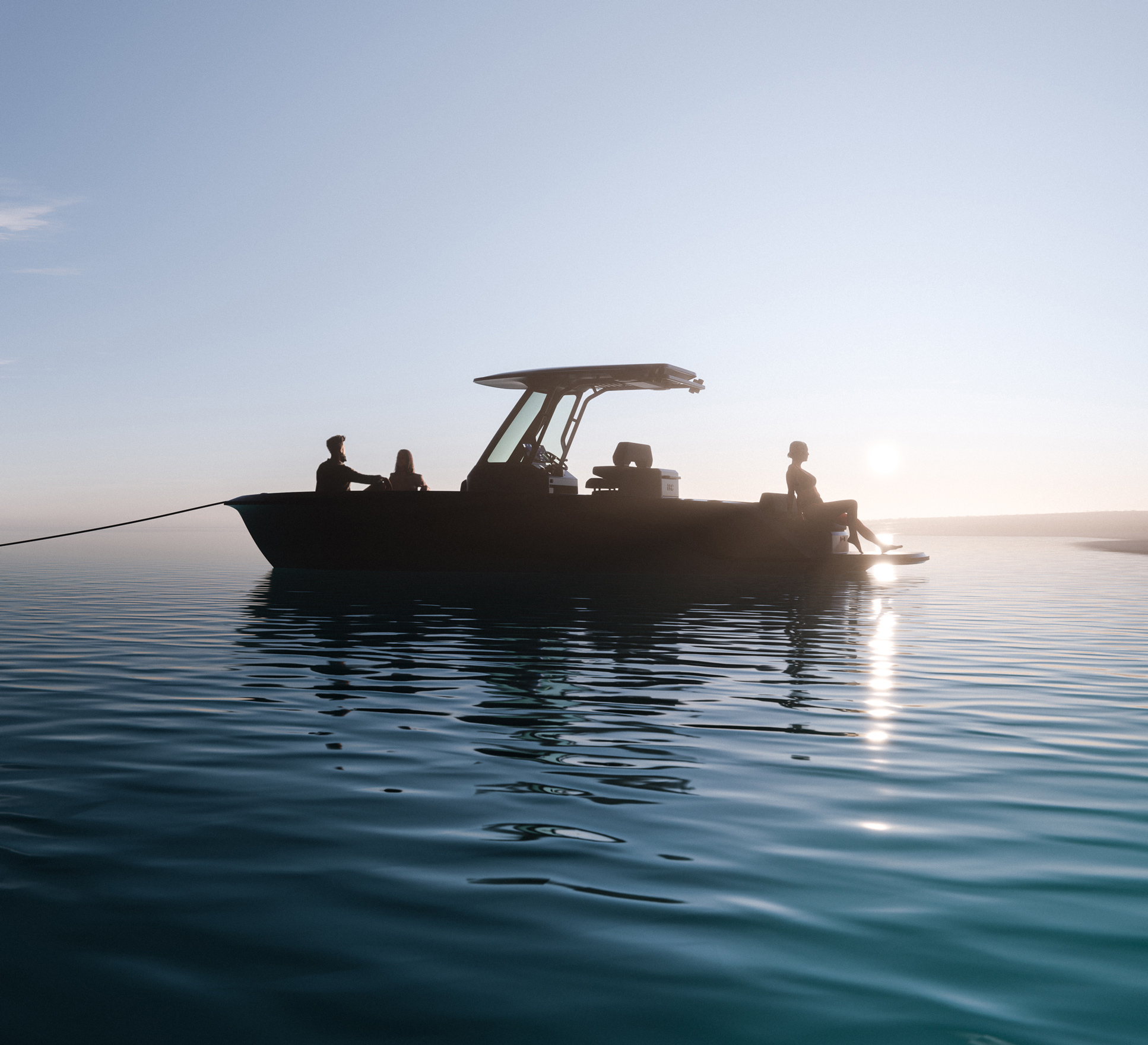 Arc's Coast center console boat