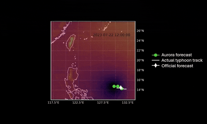 Microsoft Aurora weather AI