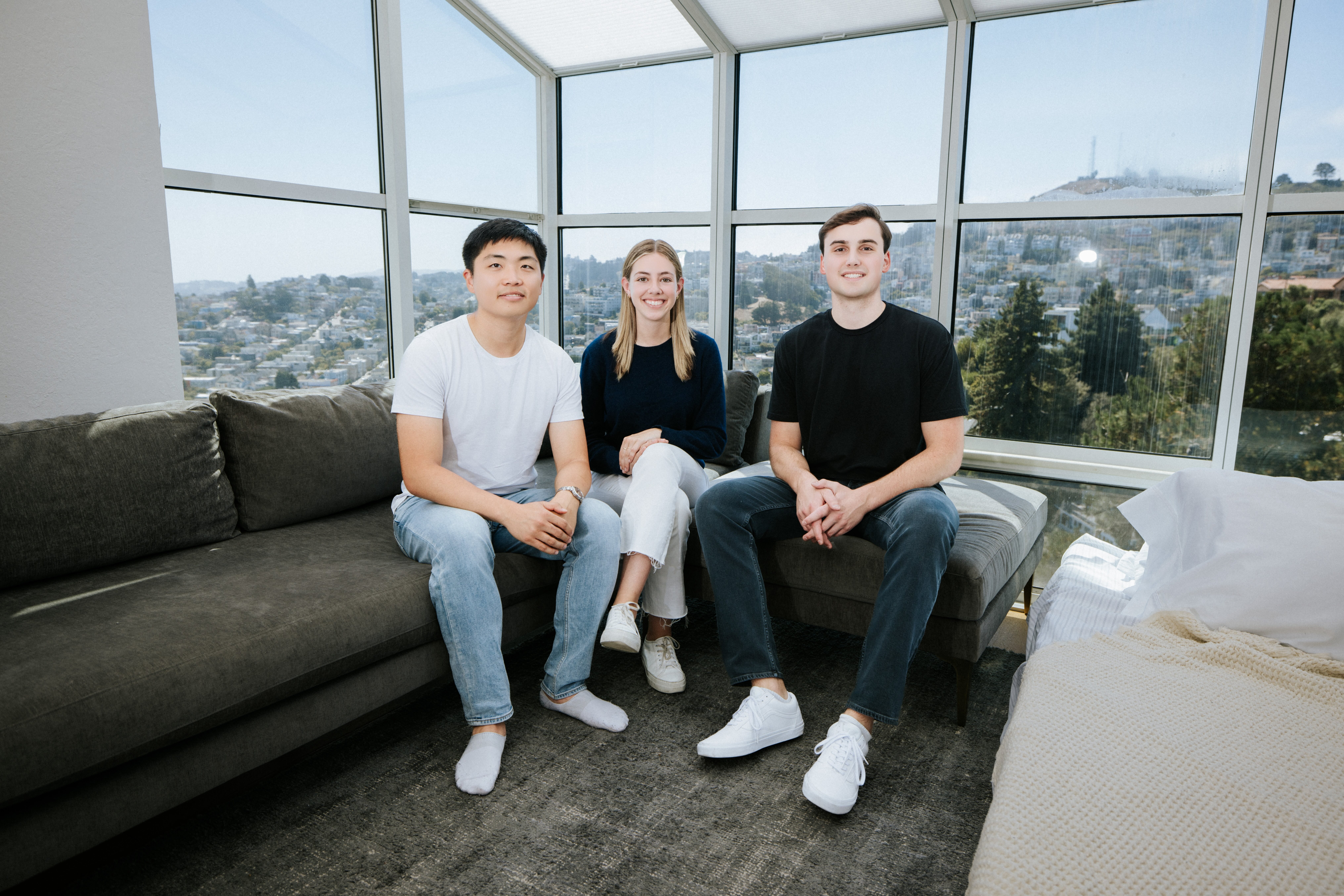 June Lee (CTO), Anna Monaco (CEO), and Michael Alfano (Founding Engineer)