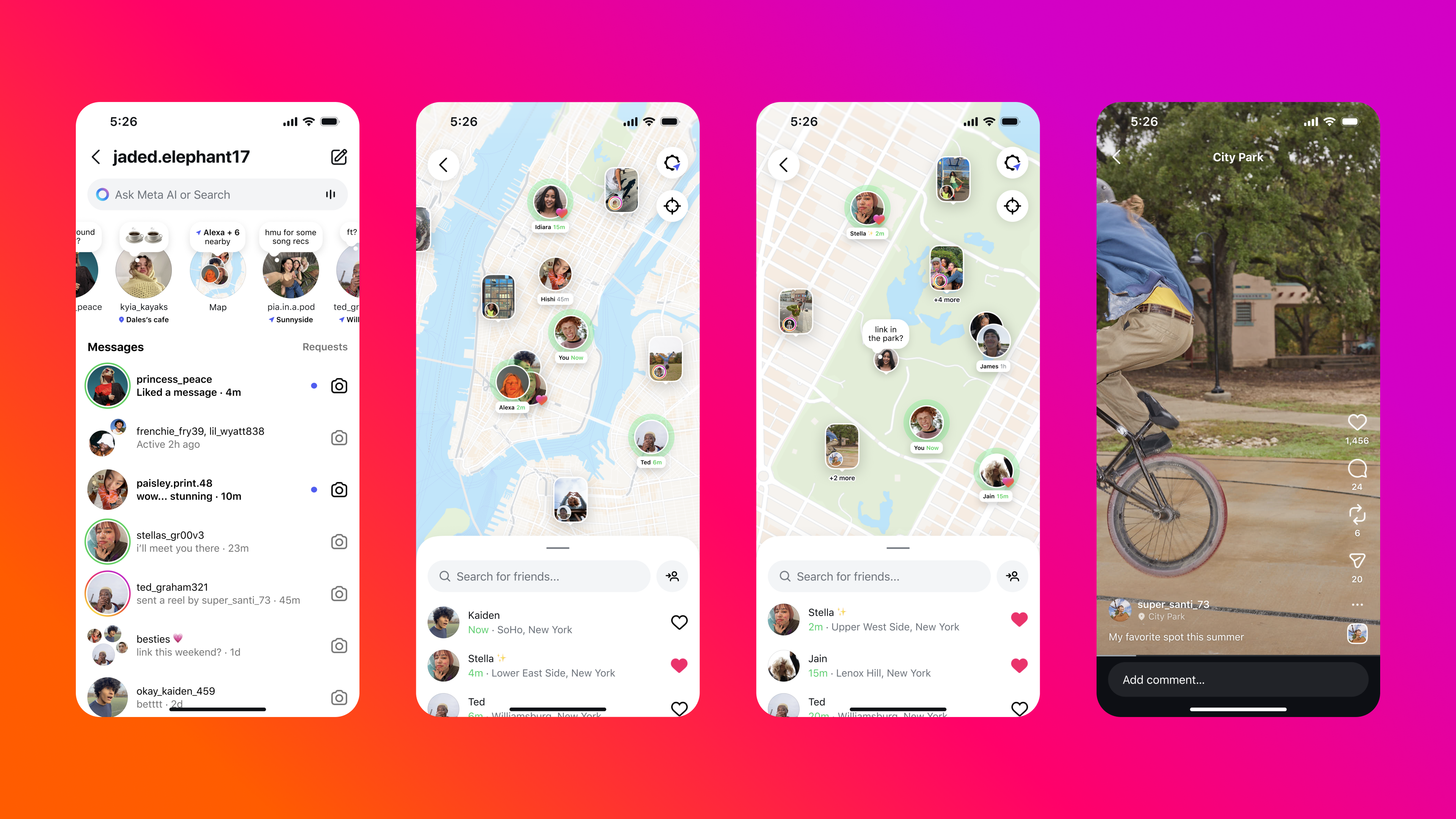 The Instagram map