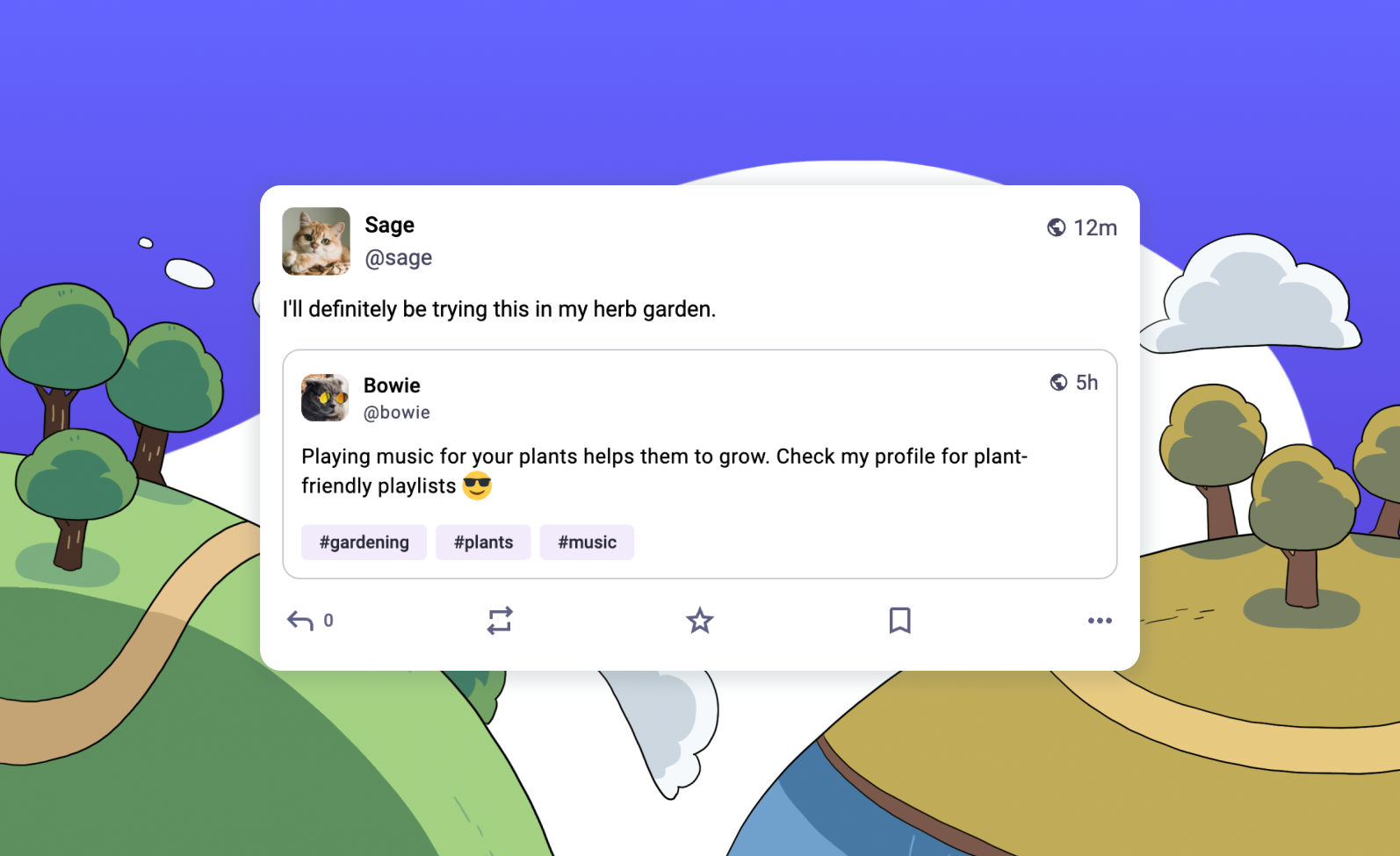 screenshot showing Mastodon quote posts