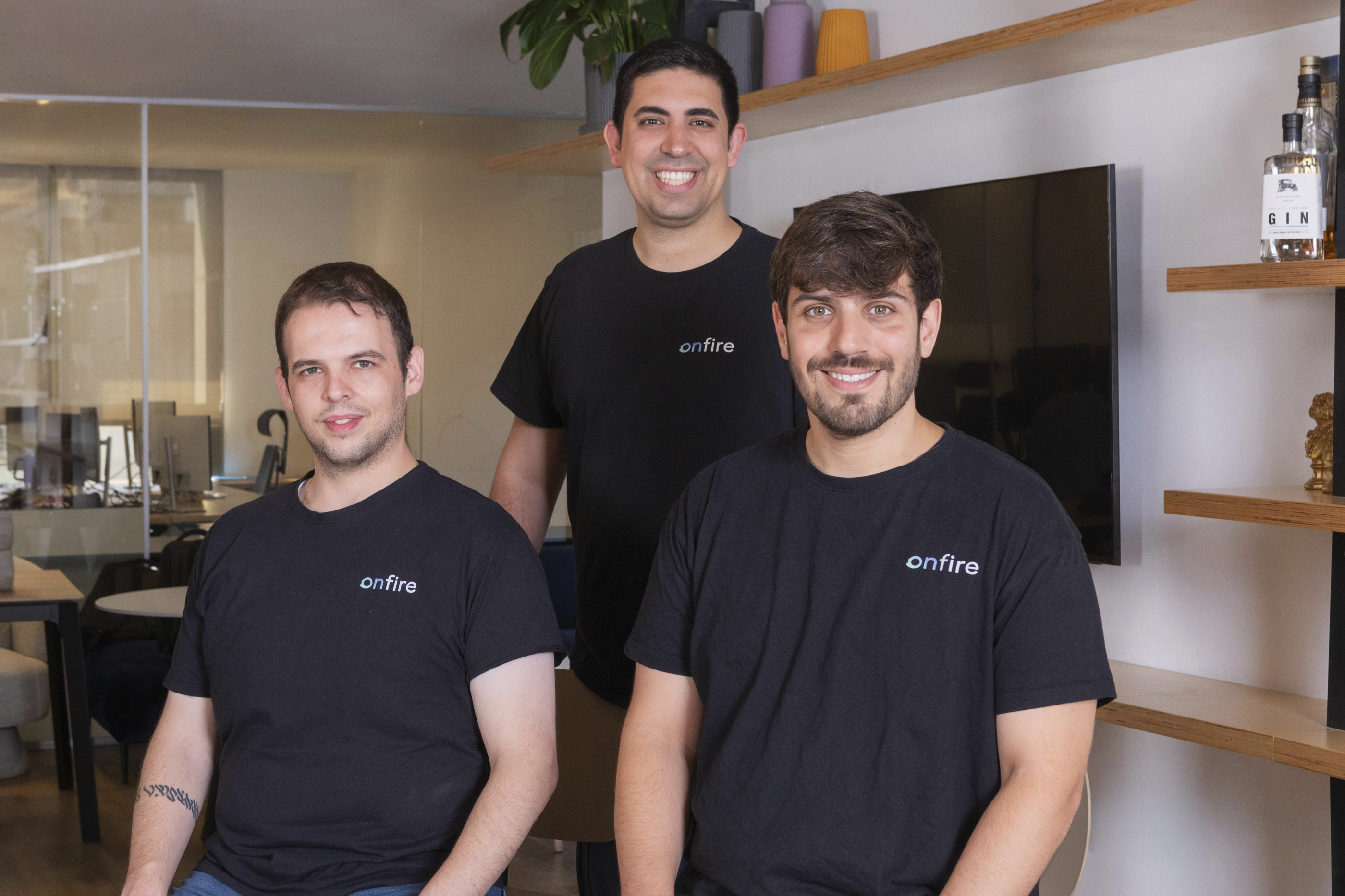 Onfire’s CEO Tal Peretz, CTO Shahar Shavit, and CPO Nitzan Hada