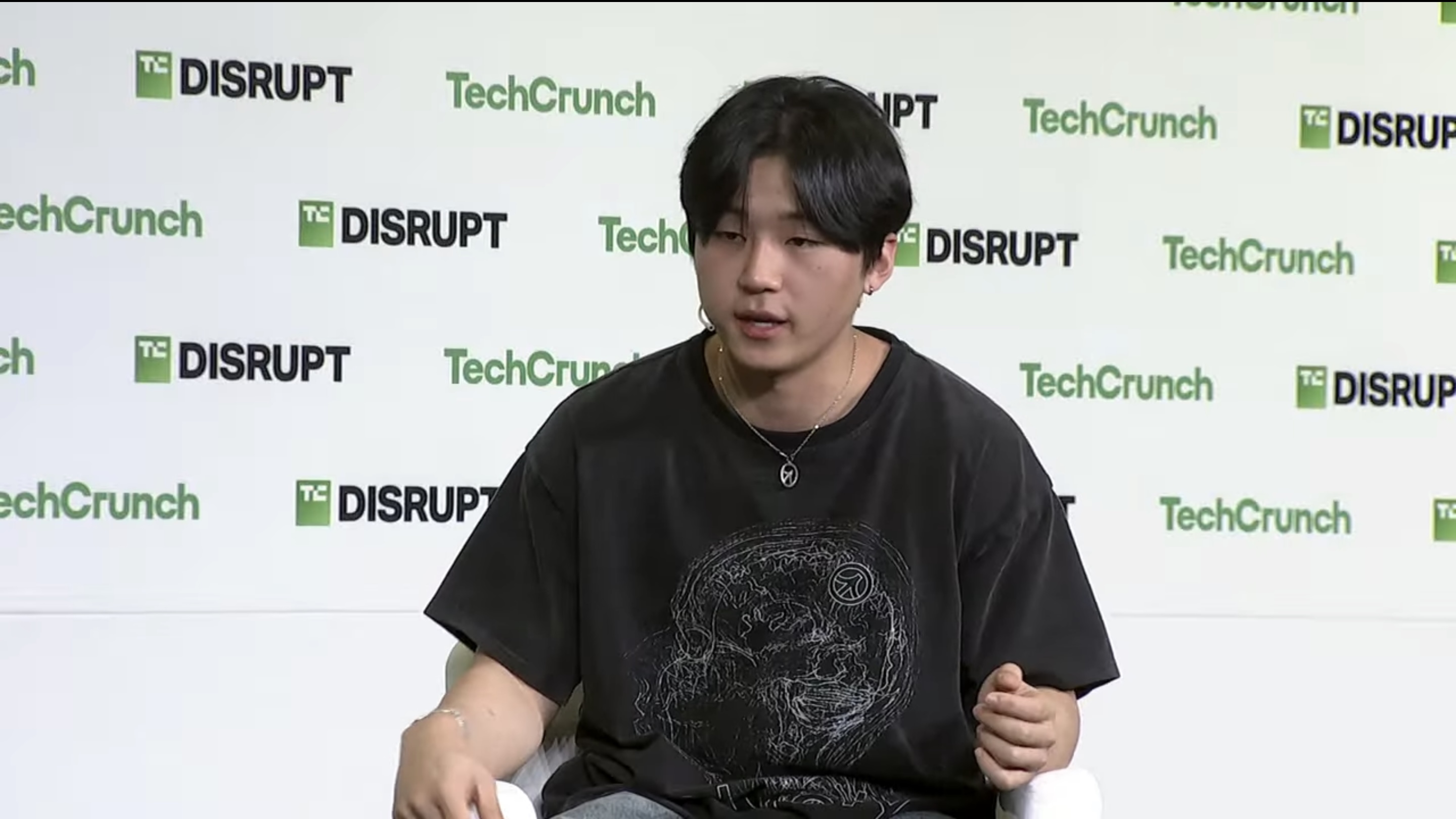 Cluely CEO Roy Lee at TechCrunch Disrupt