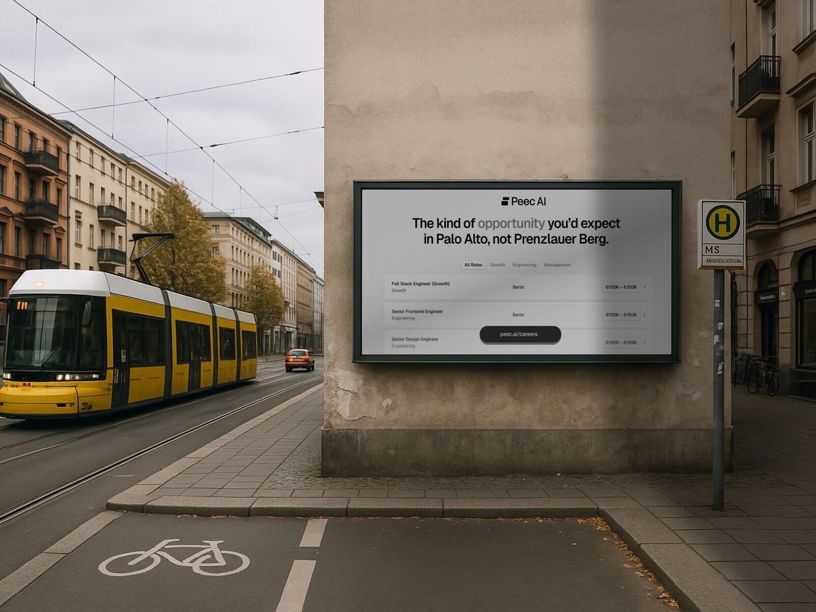 Peec AI billboard