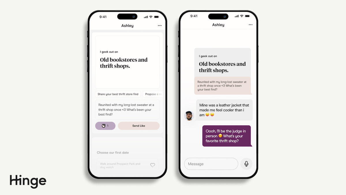 Hinge “Convo Starters”
