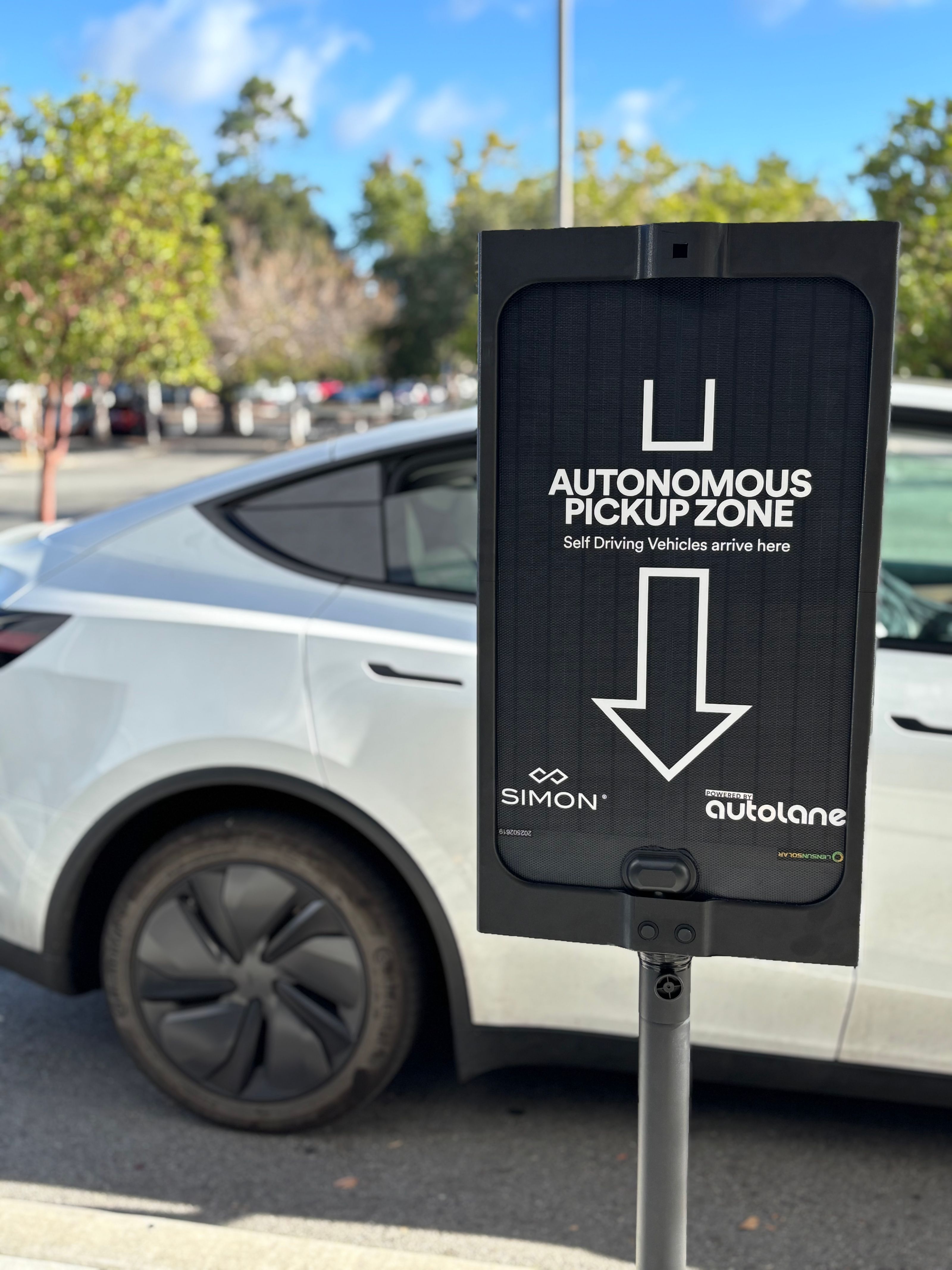 Autolane signage at Simon Properties Group location