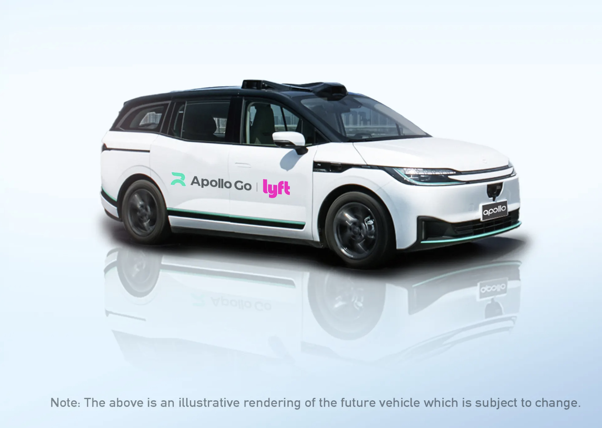 Baidu's Apollo Go robotaxi on Lyft's network