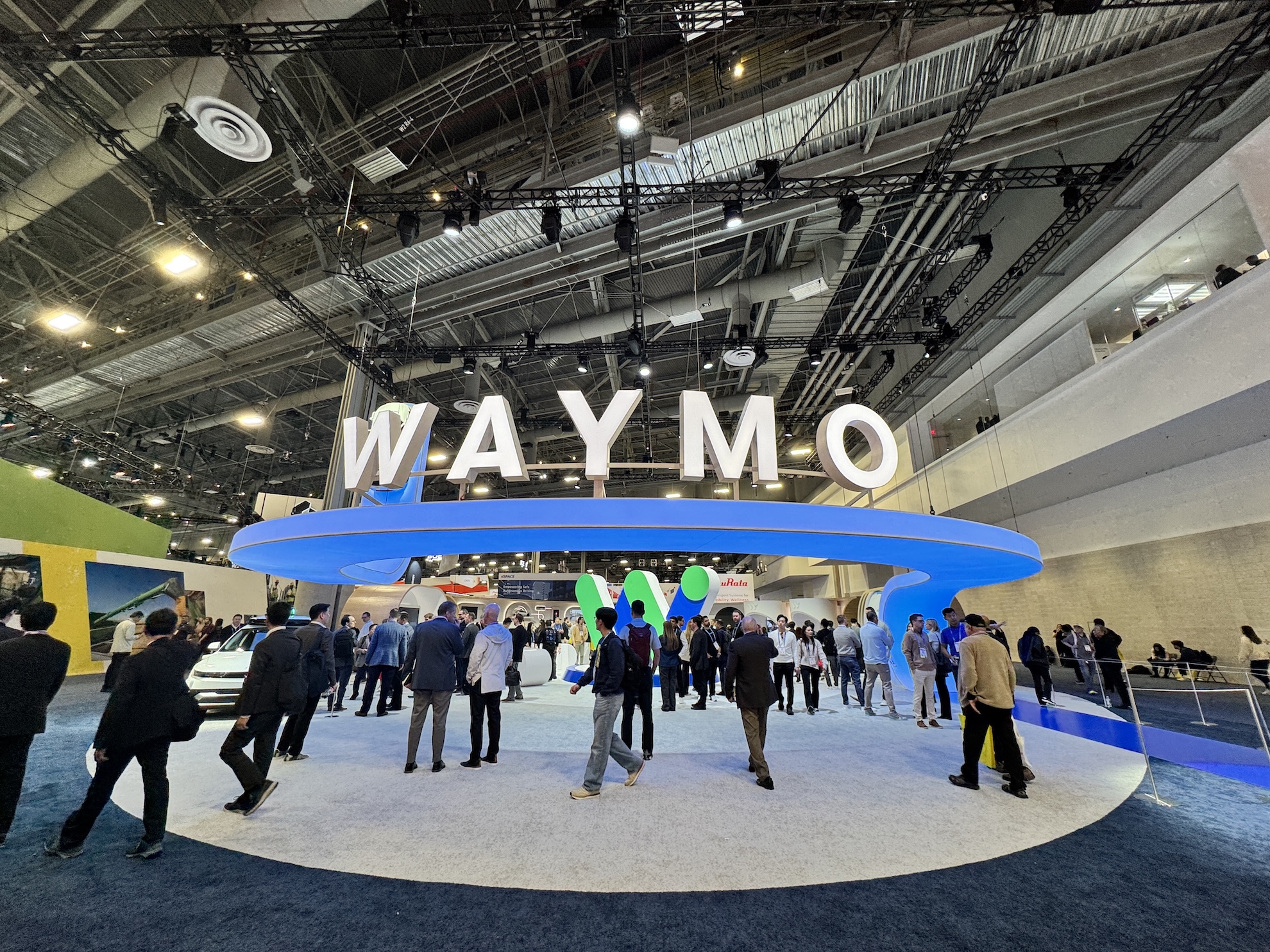 Waymo display at CES 2026