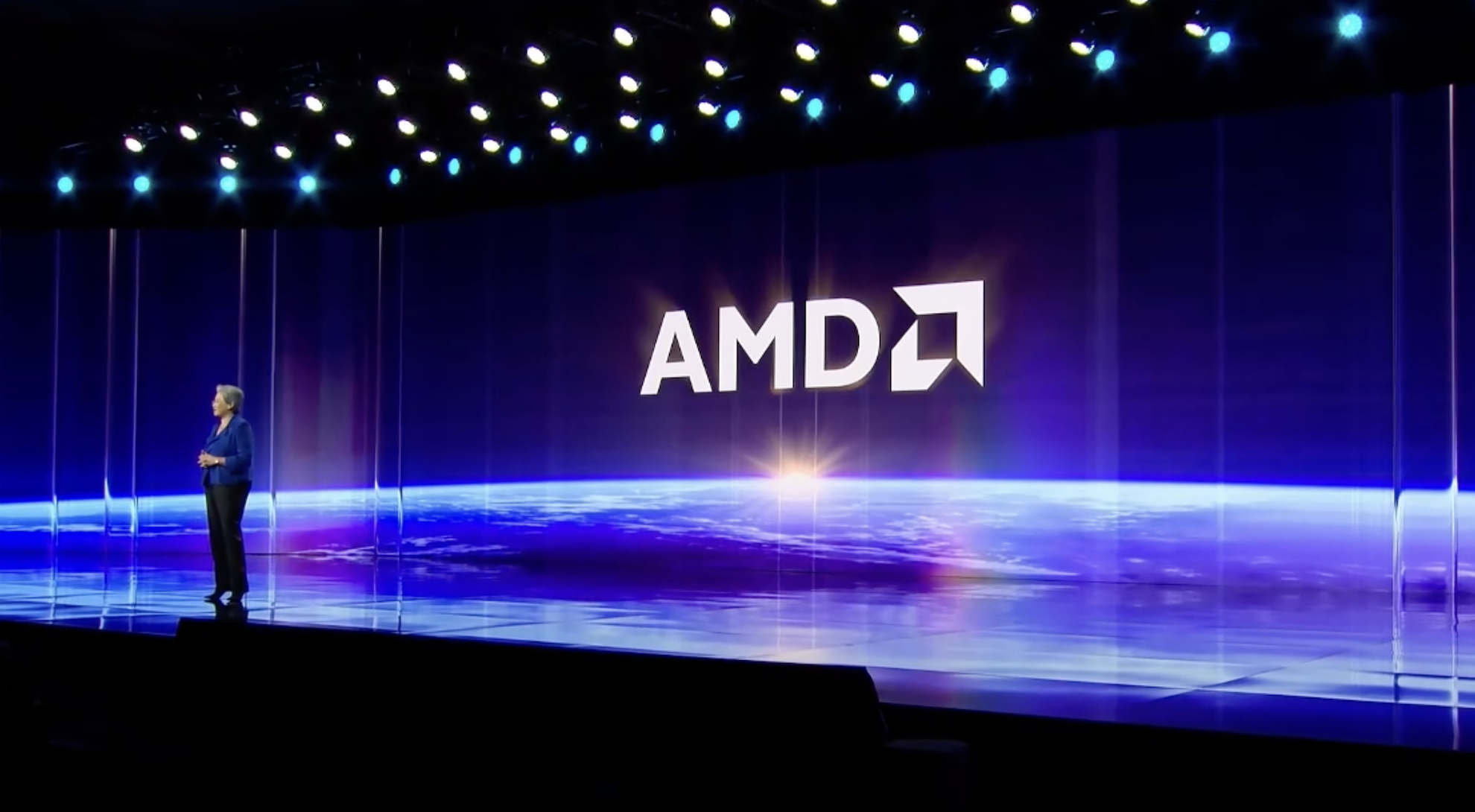 AMD CEO onstage at CES