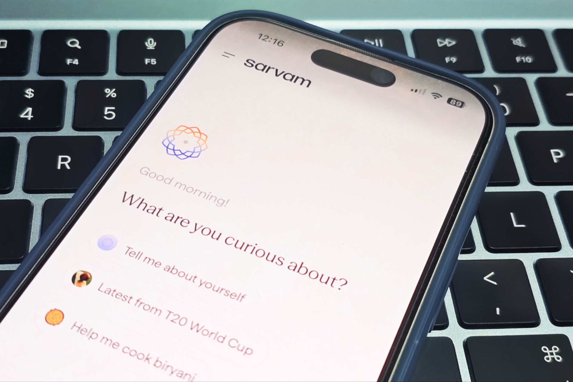 Sarvam Indus chat app