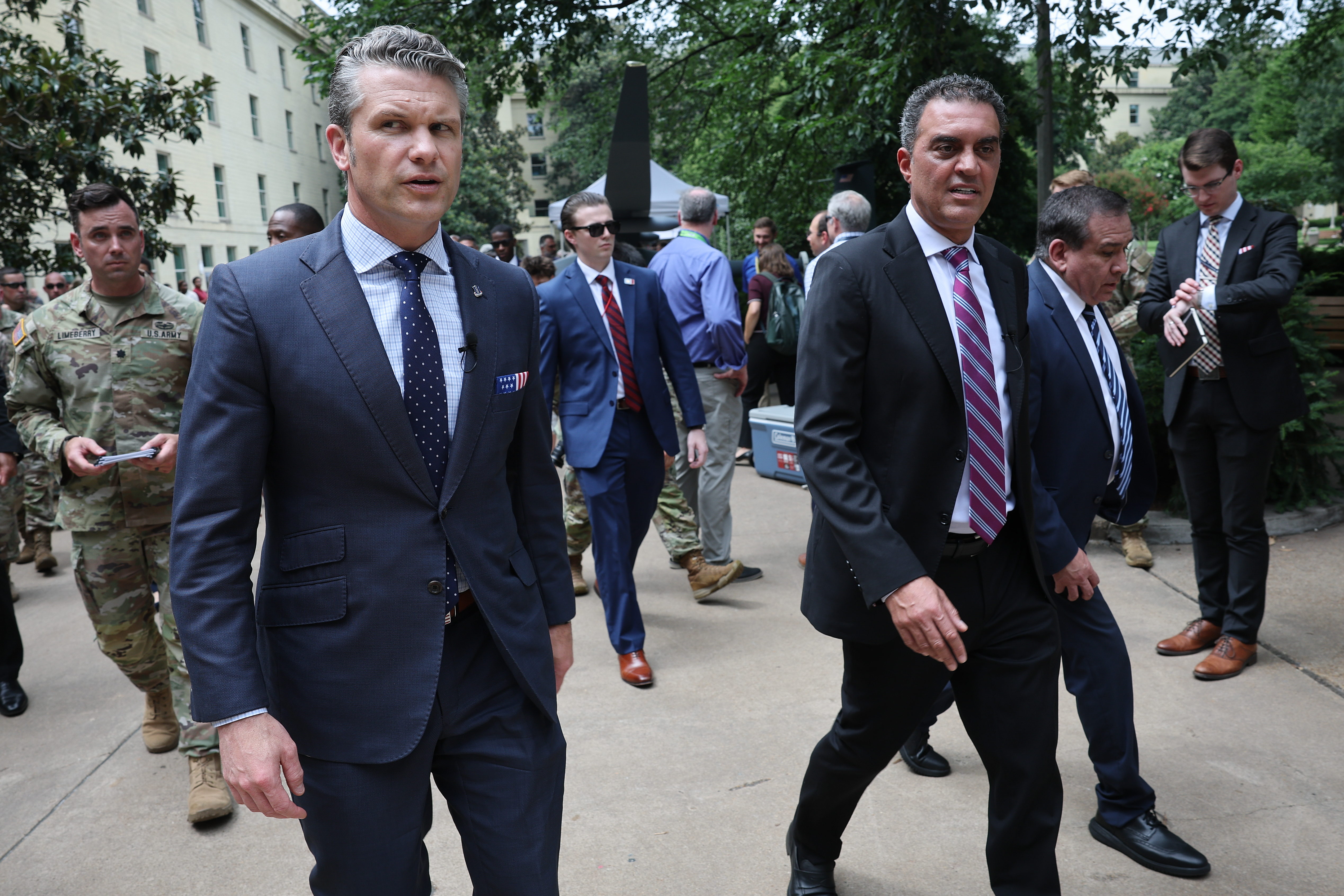 Pete Hegseth and Emil Michael