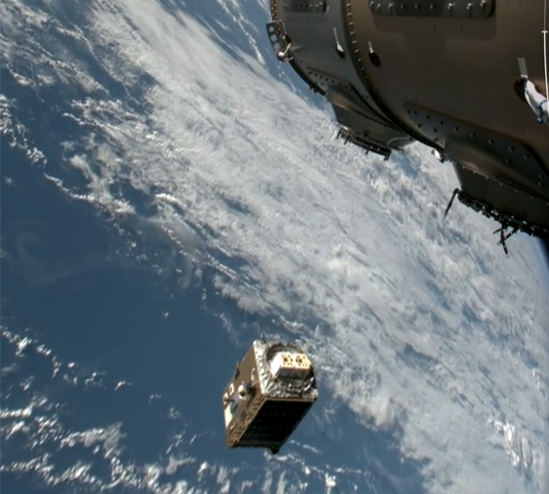 Starcloud-1 is deployed from the second stage of a Falcon 9 rocket in 2025.
