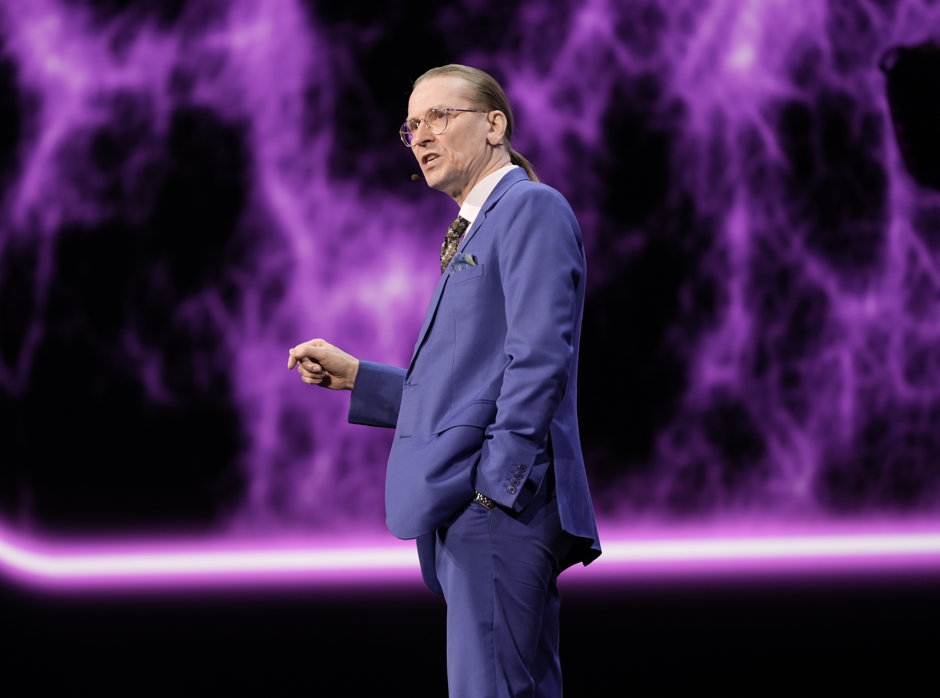 Cybersecurity expert Mikko Hypponen speaks at the Black Hat USA cybersecurity conference on August 6, 2025 in Las Vegas, Nevada.