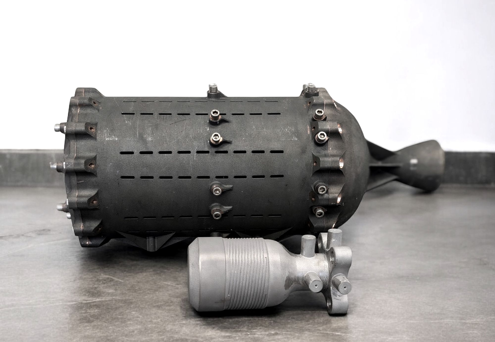 Prototypes of Portal Space Systems' Hex thruster.