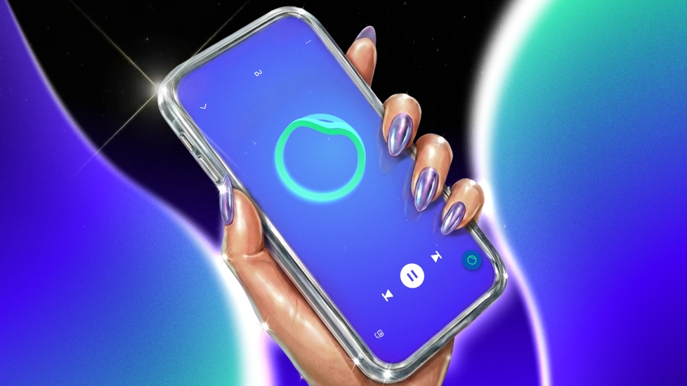 Spotify AI DJ on smartphone screen