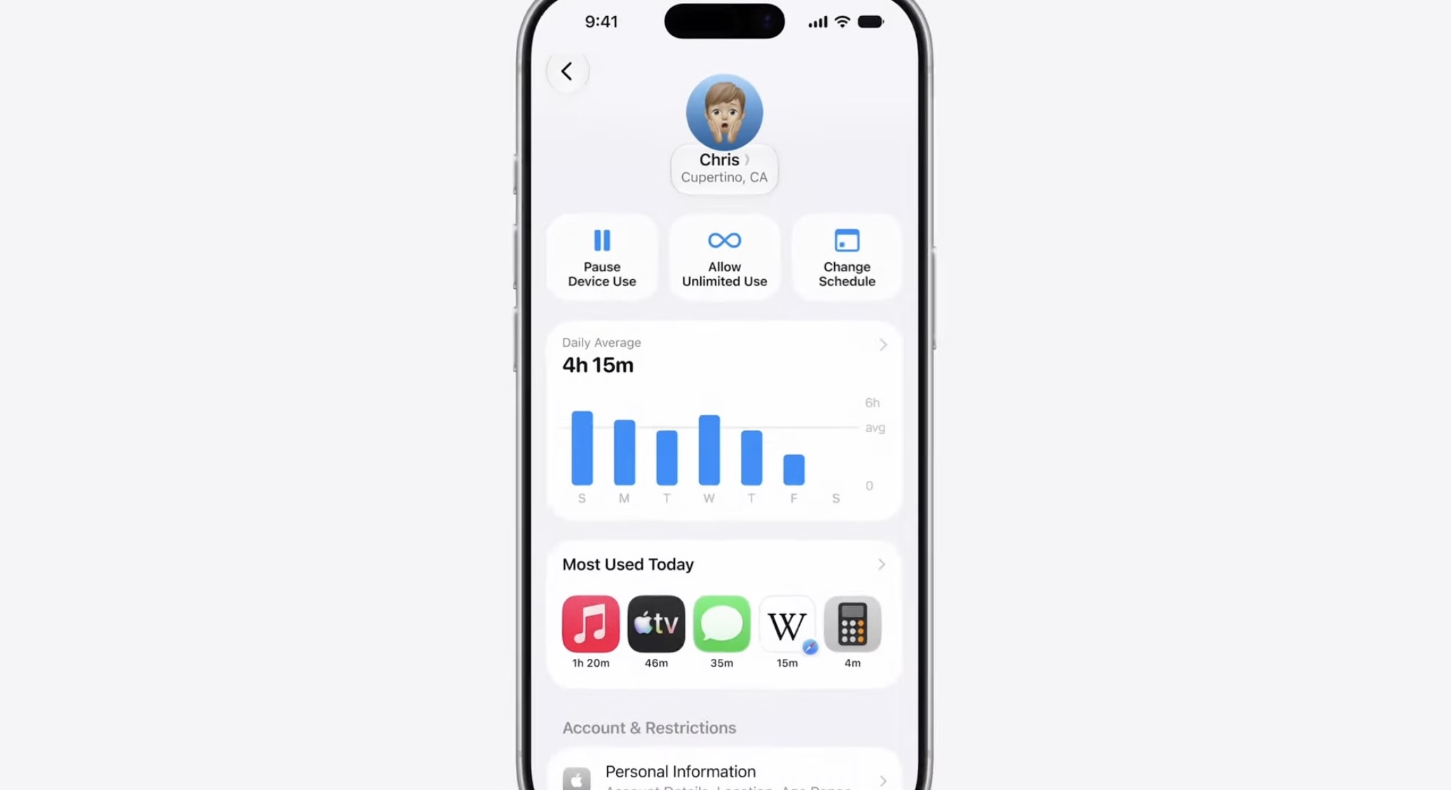 Apple's new parental controls, demoed during WWDC 2026