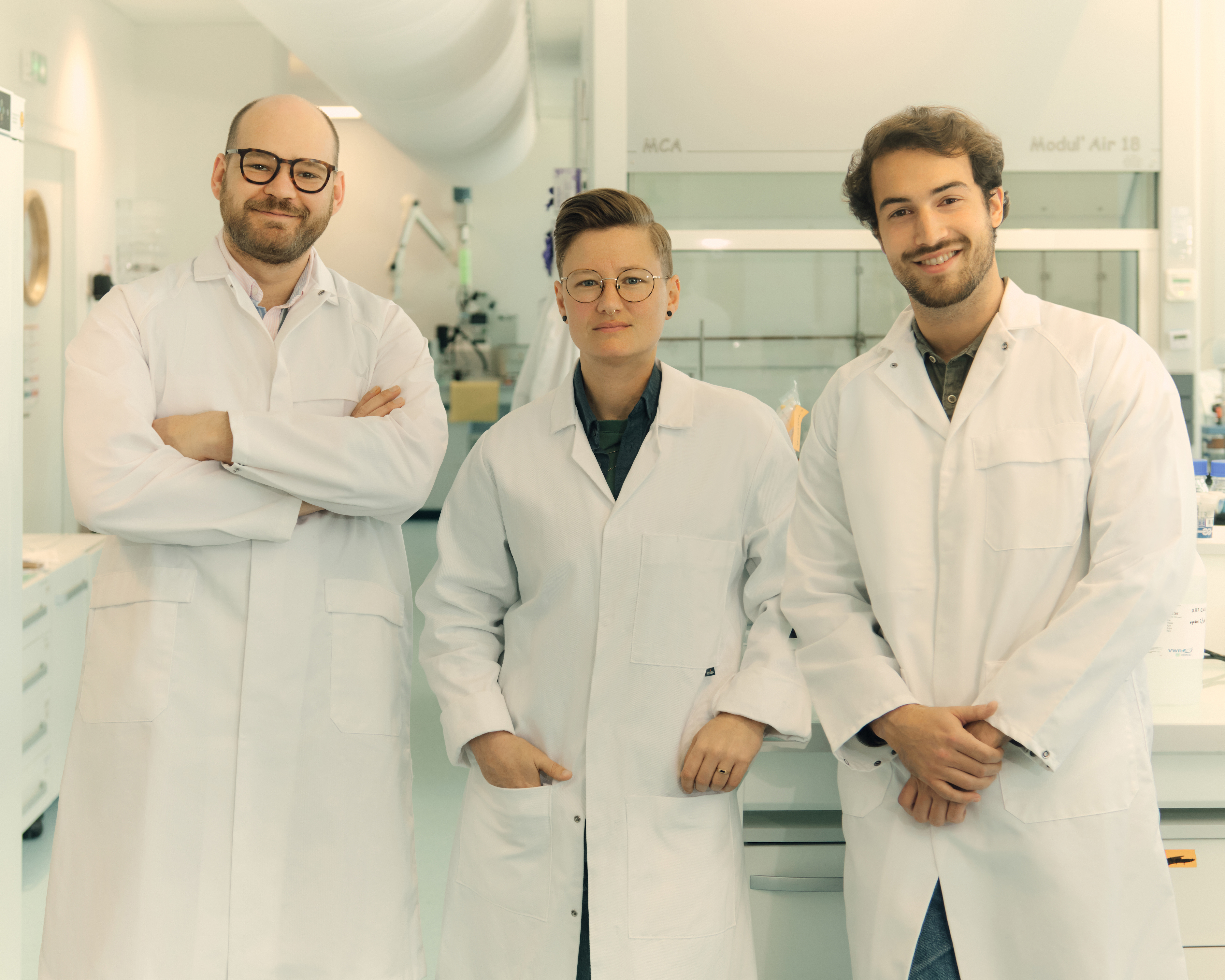 Syntetica - from left to right, Louis Monsigny, Ash Ward and Marco Bertone