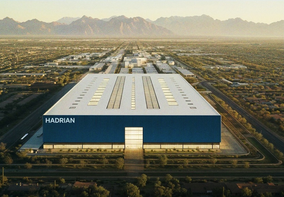 Rendering of Hadrian's planned third facility in Mesa, AZ.